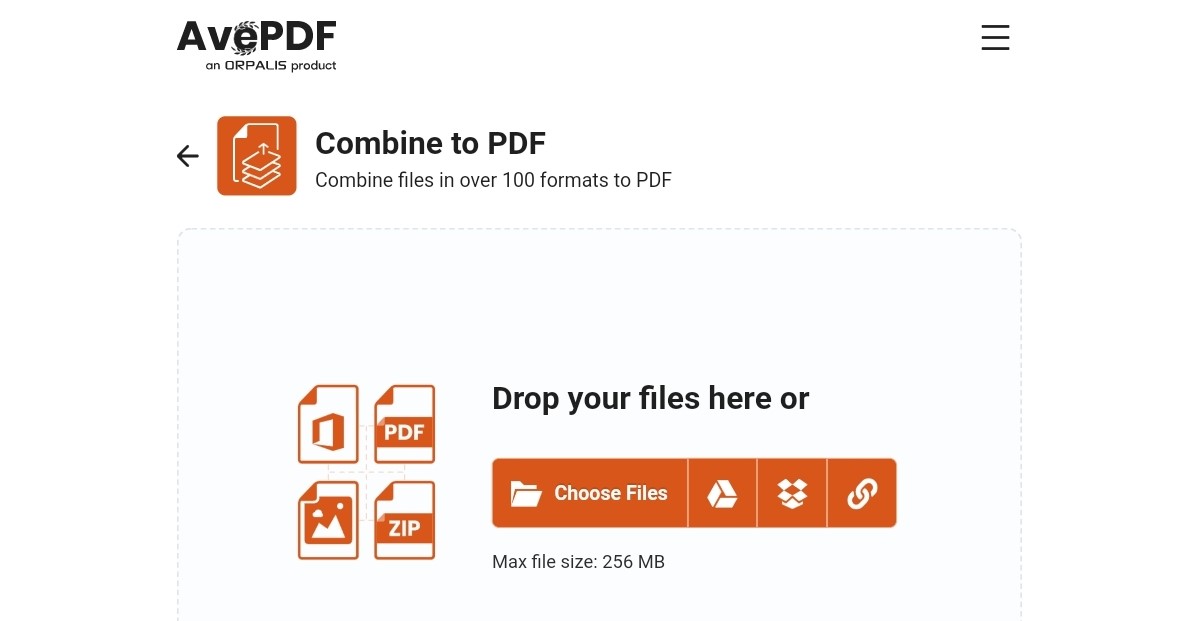 jpg to pdf combiner_AvePDF