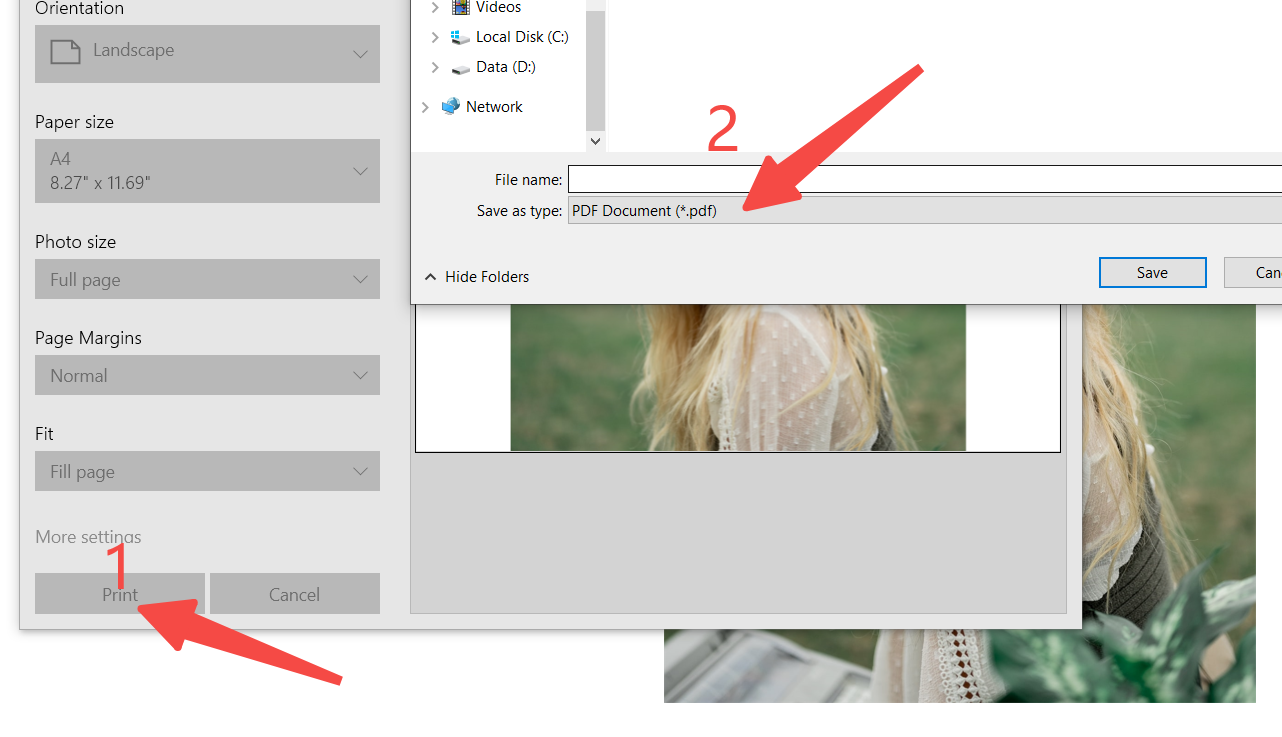 how to convert jpg to pdf on windows 10 step4