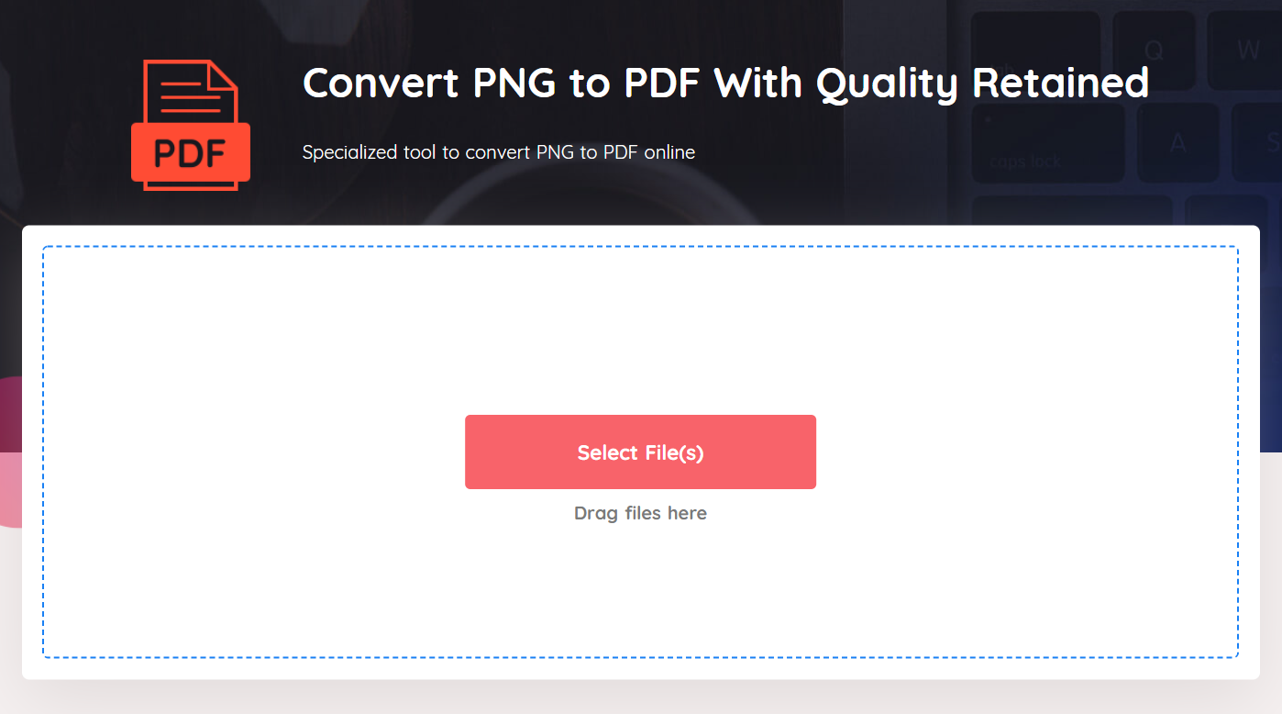 How to Convert PNG to PDF on Mac with VancePDF step1