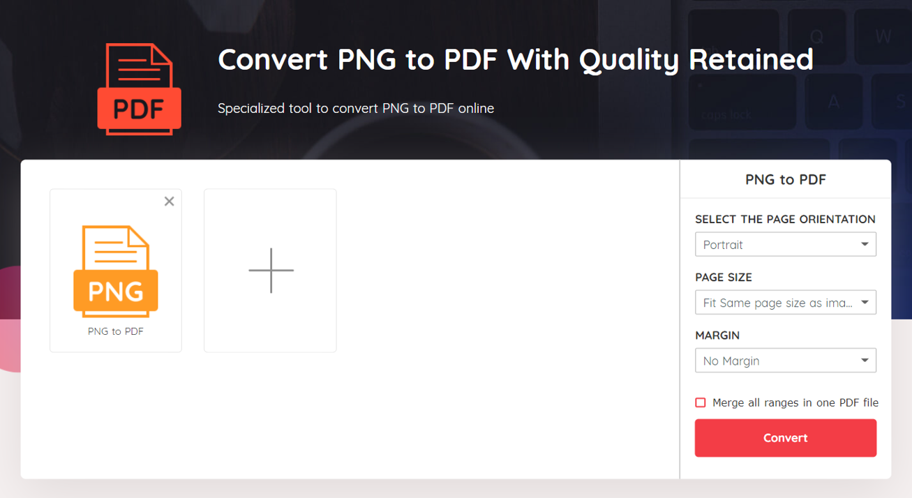 How to Convert PNG to PDF on Mac with VancePDF step2