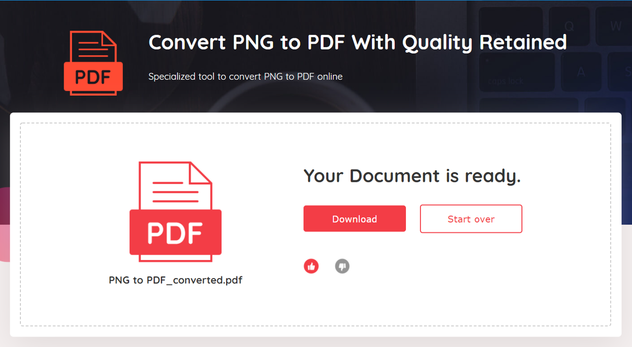How to Convert PNG to PDF on Mac with VancePDF step3