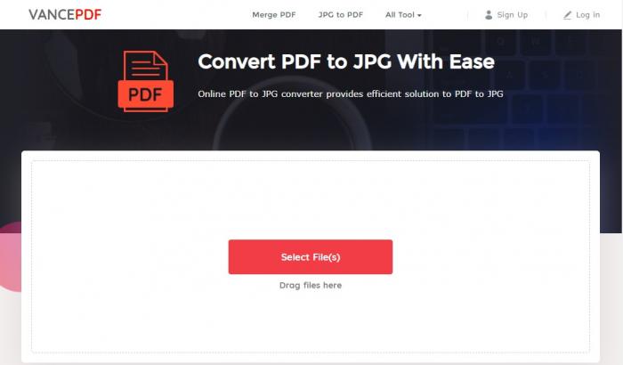batch convert pdf to jpg with VancePDF
