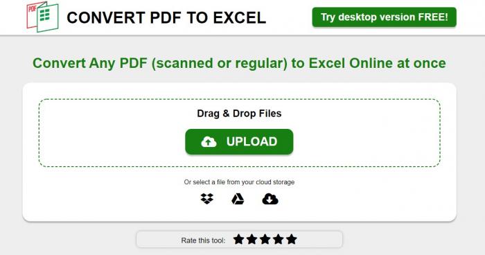 convert PDF to Excel spreadsheet with pdf to excel converter