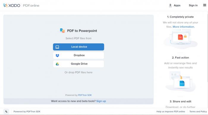 converting pdf to ppt with pdfonline
