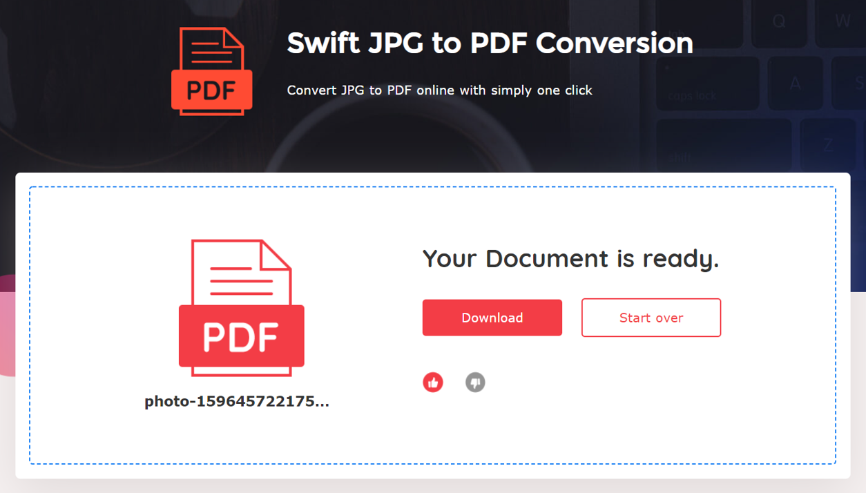 how to convert JPG to PDF on Win 10 with VancePDF step3