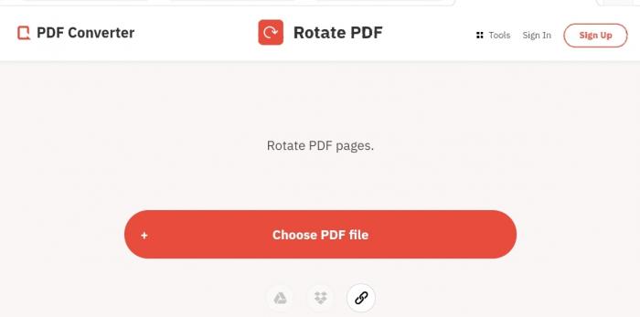 rotate a pdf with PDF converter