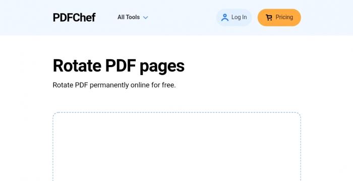 rotate a pdf with PDFchef
