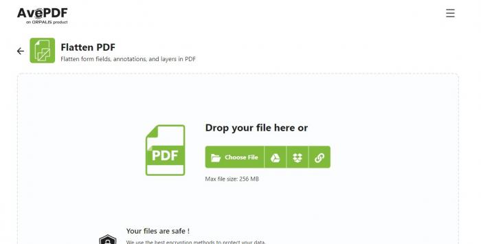 flatten pdf_avepdf